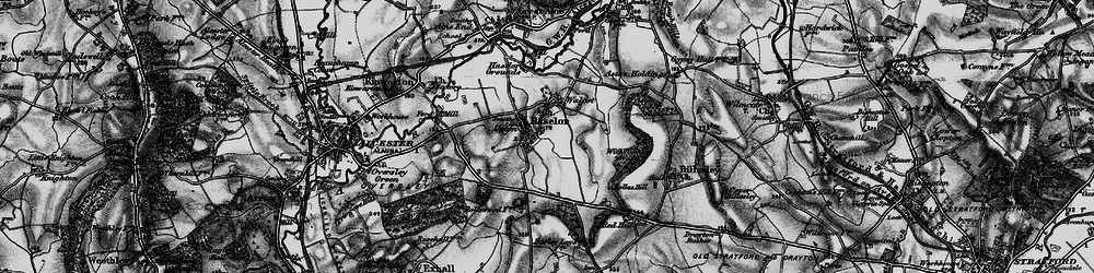 Old map of Upton in 1898