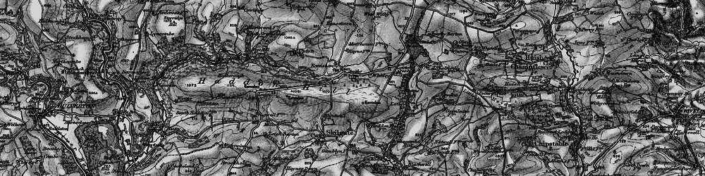 Old map of Bittescombe Manor in 1898