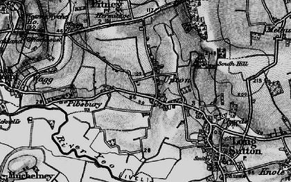 Old map of Upton in 1898