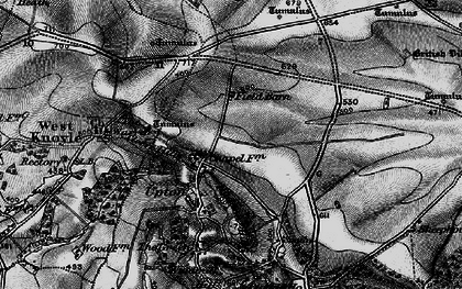 Old map of Willoughby Hedge in 1898