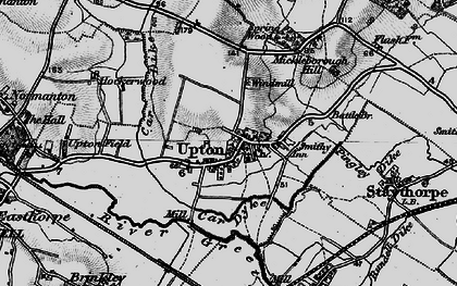 Old map of Upton in 1899