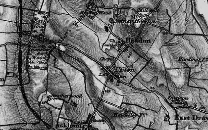 Old map of Upton in 1899