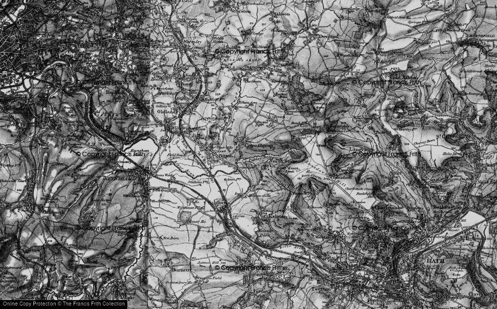 Old Map of Upton Cheyney, 1898 in 1898