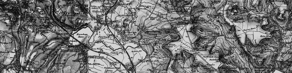 Old map of Upton Cheyney in 1898