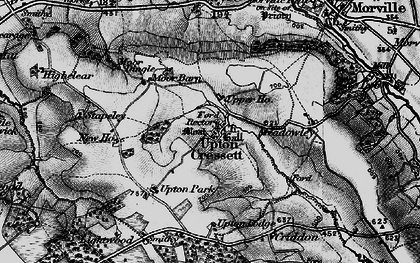 Old map of Upton Cressett Hall in 1899
