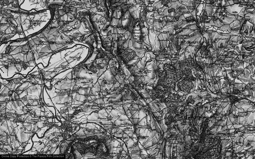 Old Map of Upton Crews, 1896 in 1896