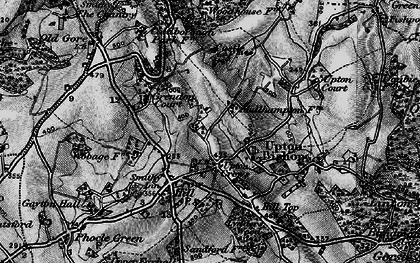 Old map of Upton Crews in 1896