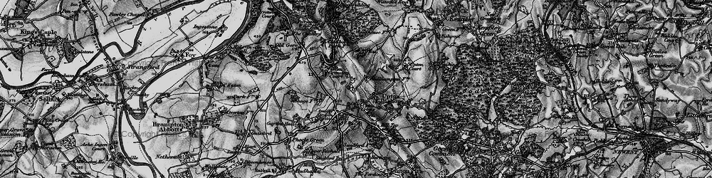 Old map of Upton Crews in 1896