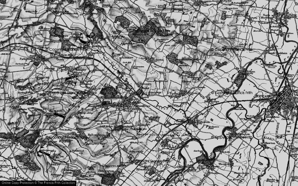 Old Map of Upton Field, 1899 in 1899