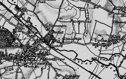 Old map of Upton Field in 1899