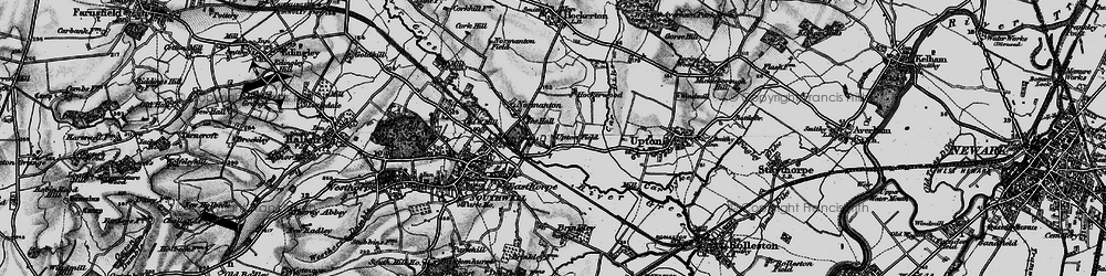 Old map of Upton Field in 1899