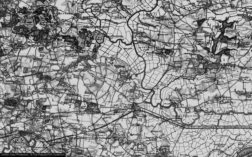 Old Map of Upton Green, 1898 in 1898