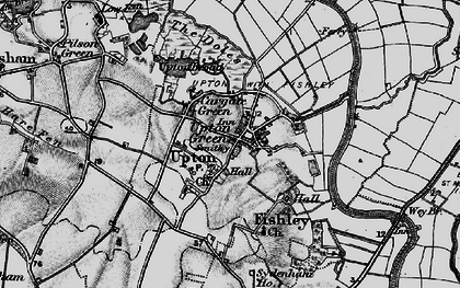 Old map of Upton Green in 1898