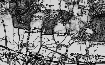 Old map of Upton Lea in 1896