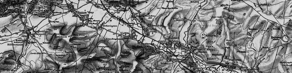 Old map of Upton Lovell in 1898