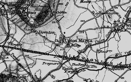 Old map of Upton Magna in 1899