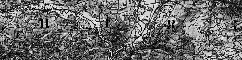 Old map of Woodrow Barton in 1898