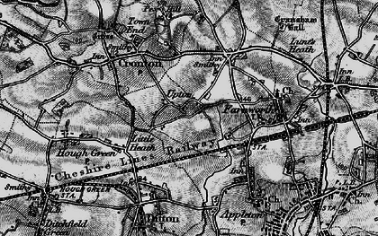 Old map of Upton Rocks in 1896