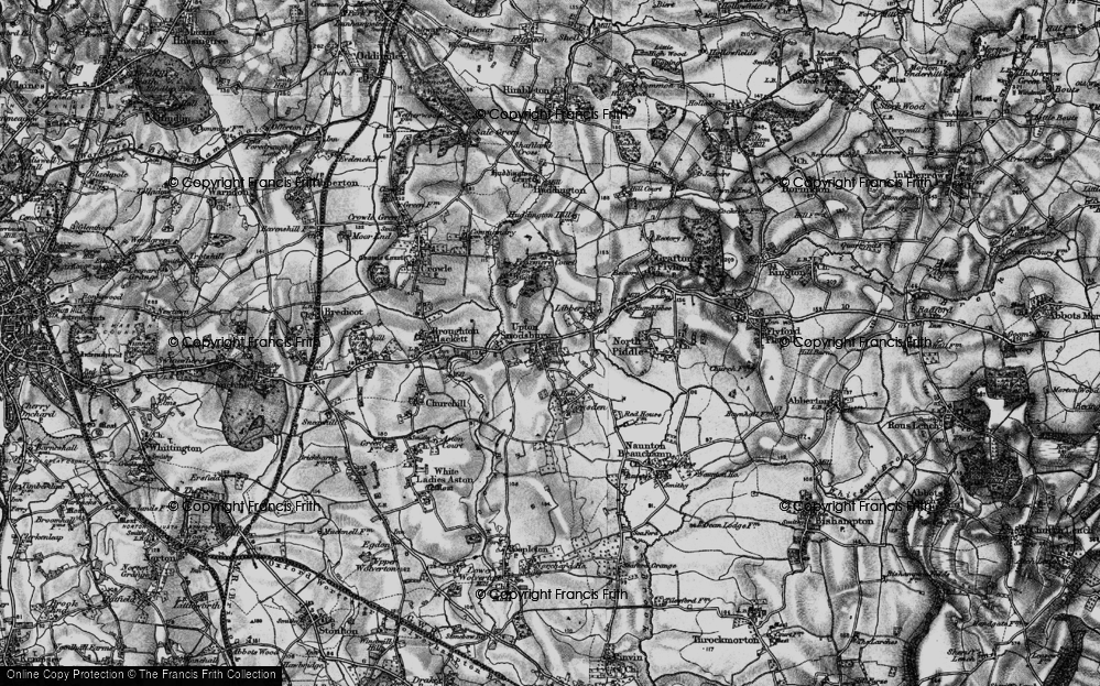 Historic Ordnance Survey Map of Upton Snodsbury, 1898