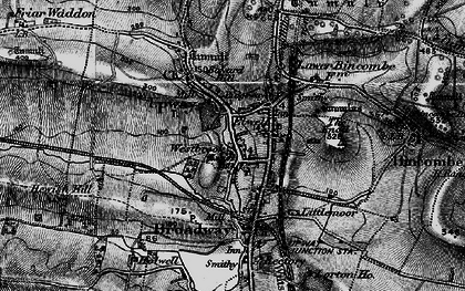 Old map of Upwey in 1897