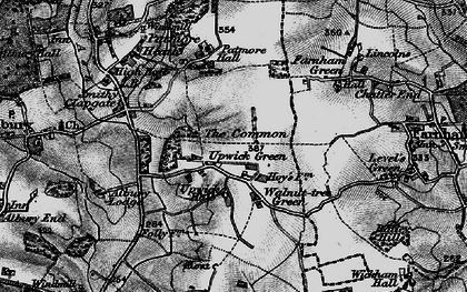 Old map of Upwick Green in 1896