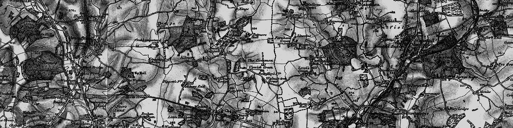 Old map of Upwick Green in 1896