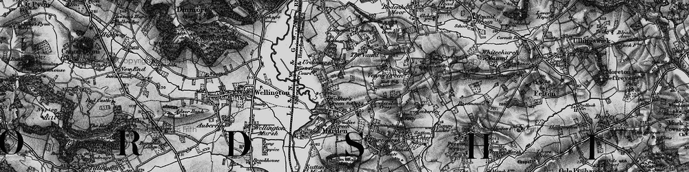 Old map of Urdimarsh in 1898
