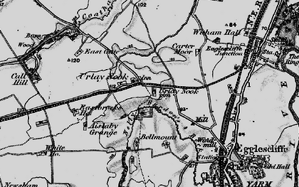 Old map of Urlay Nook in 1898