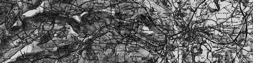 Old map of Ushaw Moor in 1898