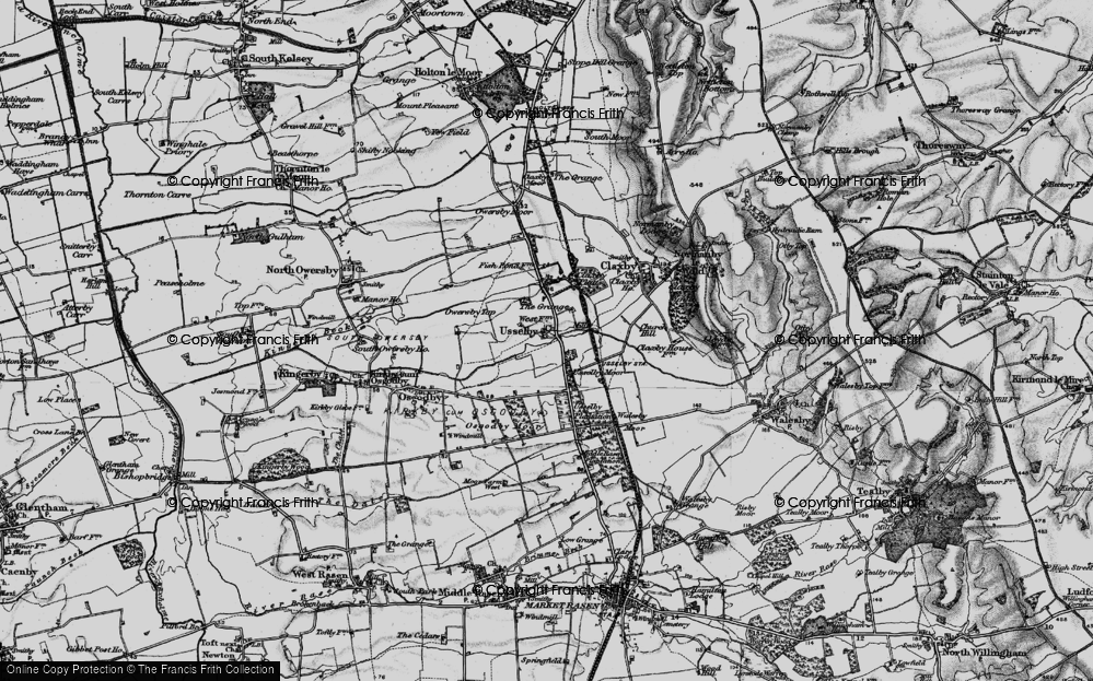 Old Map of Usselby, 1898 in 1898