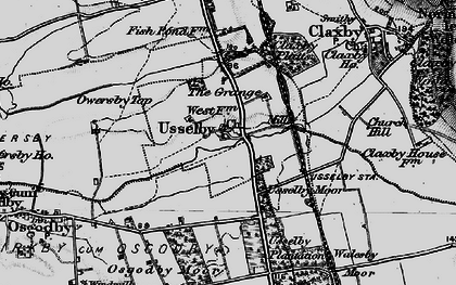 Old map of Usselby in 1898