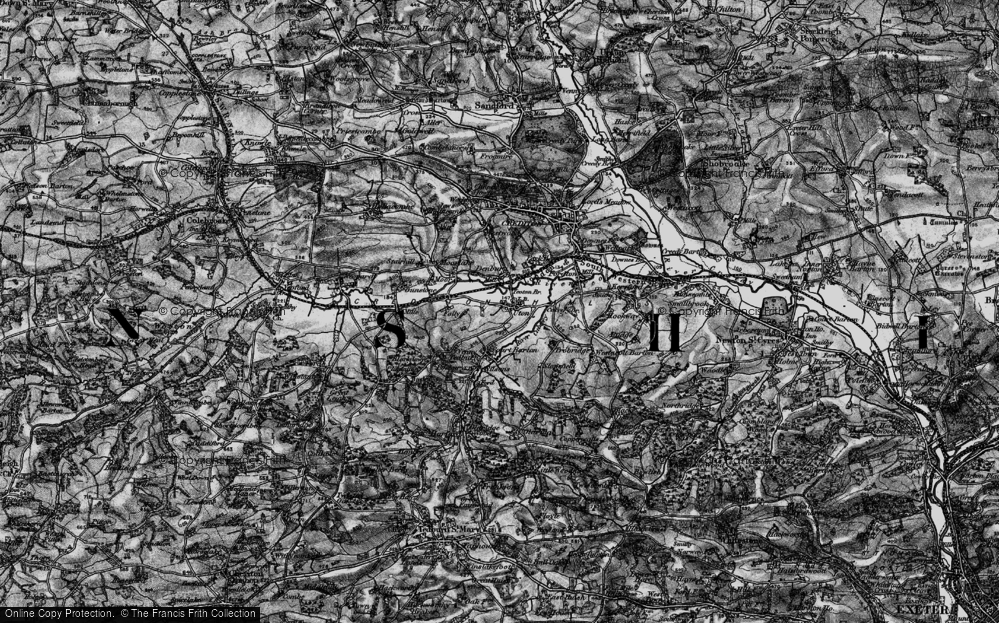 Old Map of Uton, 1898 in 1898
