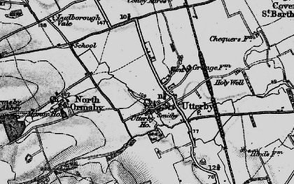 Old map of Utterby in 1899