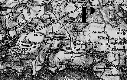 Old map of Vachelich in 1898