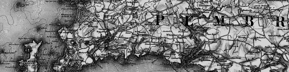 Old map of Vachelich in 1898