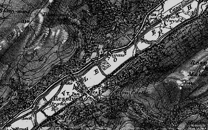 Old map of Bryn-awel in 1898