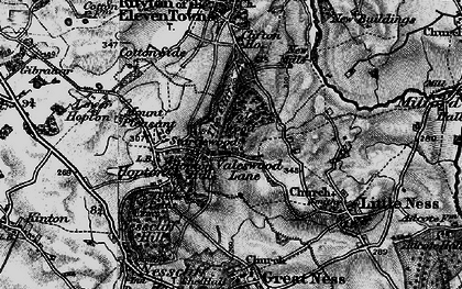 Old map of Vales Wood in 1899