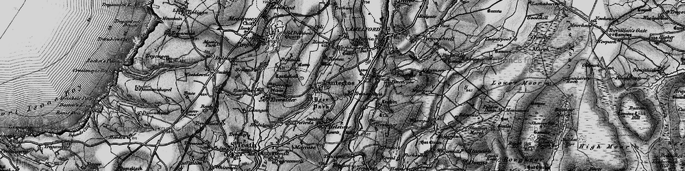 Old map of Valley Truckle in 1895