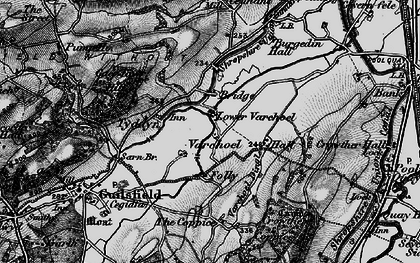 Old map of Varchoel in 1897