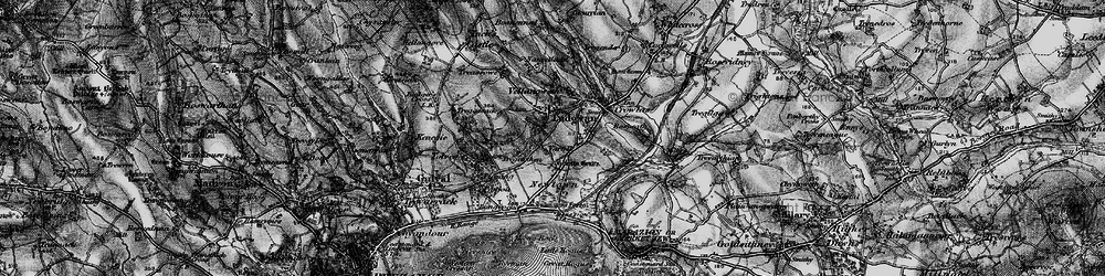 Old map of Varfell in 1895