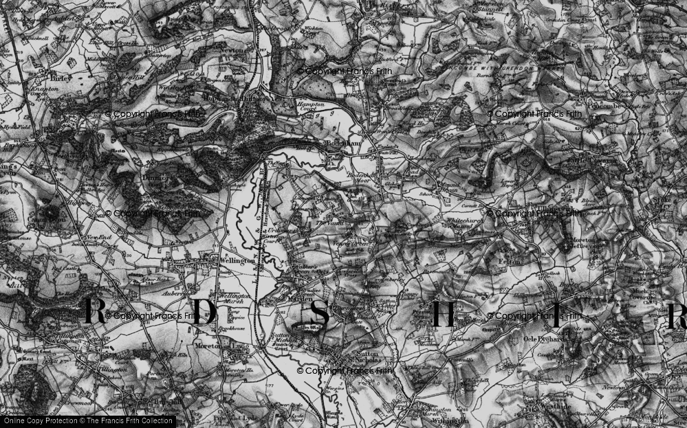 Old Map of Vauld, The, 1898 in 1898