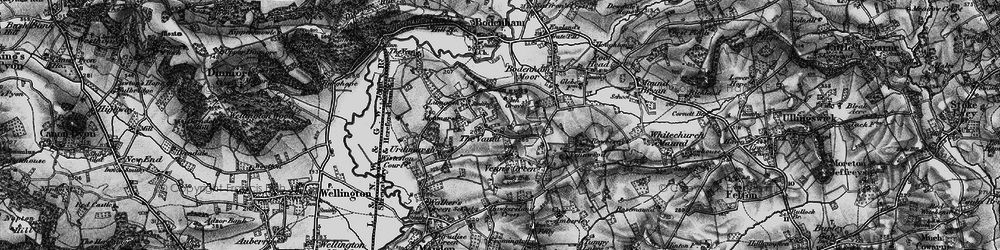 Old map of Vauld, The in 1898