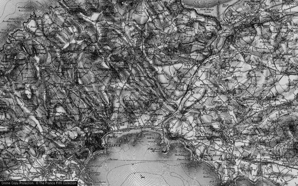 Old Map of Vellanoweth, 1895 in 1895