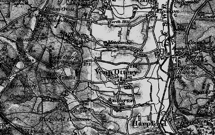 Old map of Venn Ottery in 1898
