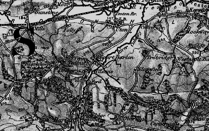 Old map of Posbury in 1898
