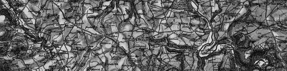Old map of Venterdon in 1896