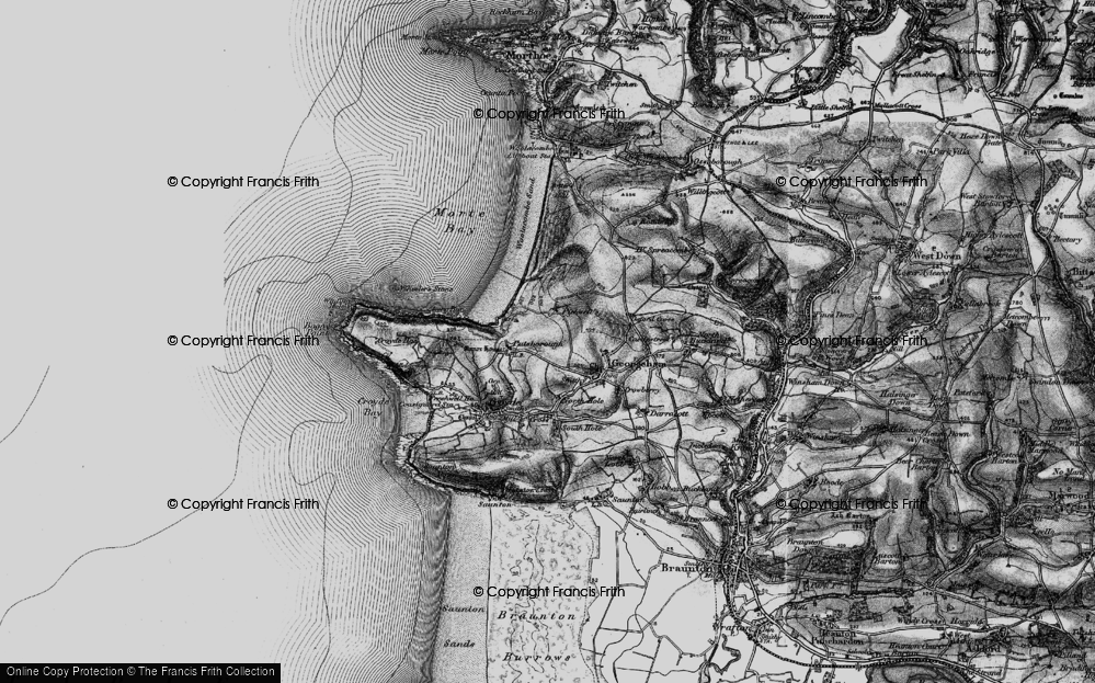 Old Map of Vention, 1897 in 1897
