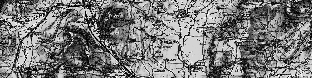 Old map of Langley in 1899