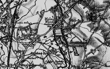 Old map of Vigo in 1899