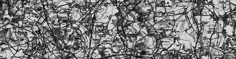 Old map of Vigo in 1899